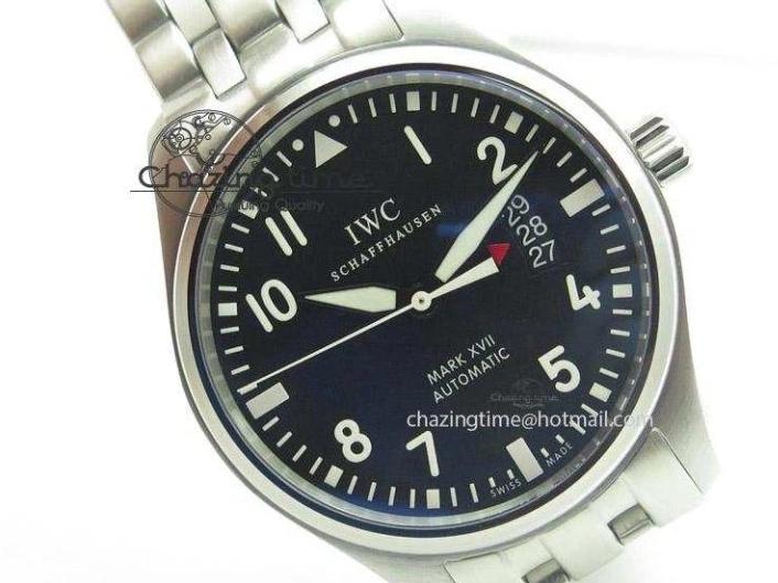 MIROTIME 0320 Mark XVII 1:1 MK Maker Best Edition SS Black Dial On SS Bracelet A OnTrend 7375